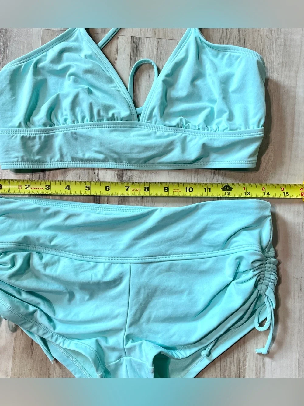 Athleta bikini set, light blue teal color, Top & Bottom size small, swimsuit